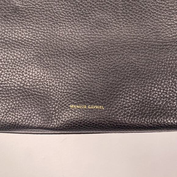 Mansur Gavriel Everyday Zip Tote Black Pebbled Leather - Picture 2 of 8